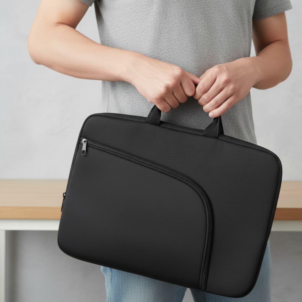 Capa Mala Maleta Para Notebook 13 / 14 / 15.6 /17 Resistente a Água Impermeável Neoprene com Alça e Proteção Antichoque