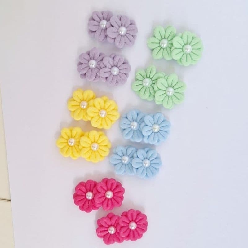 micro flores/laços de cabelo/laços RN/10 lacinhos/lacinhos no velcro