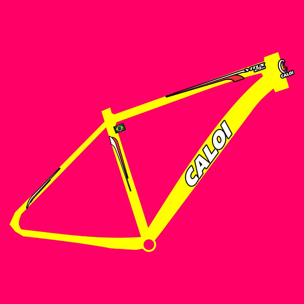 Adesivo para quadro modelo Caloi Vitus 29ER
