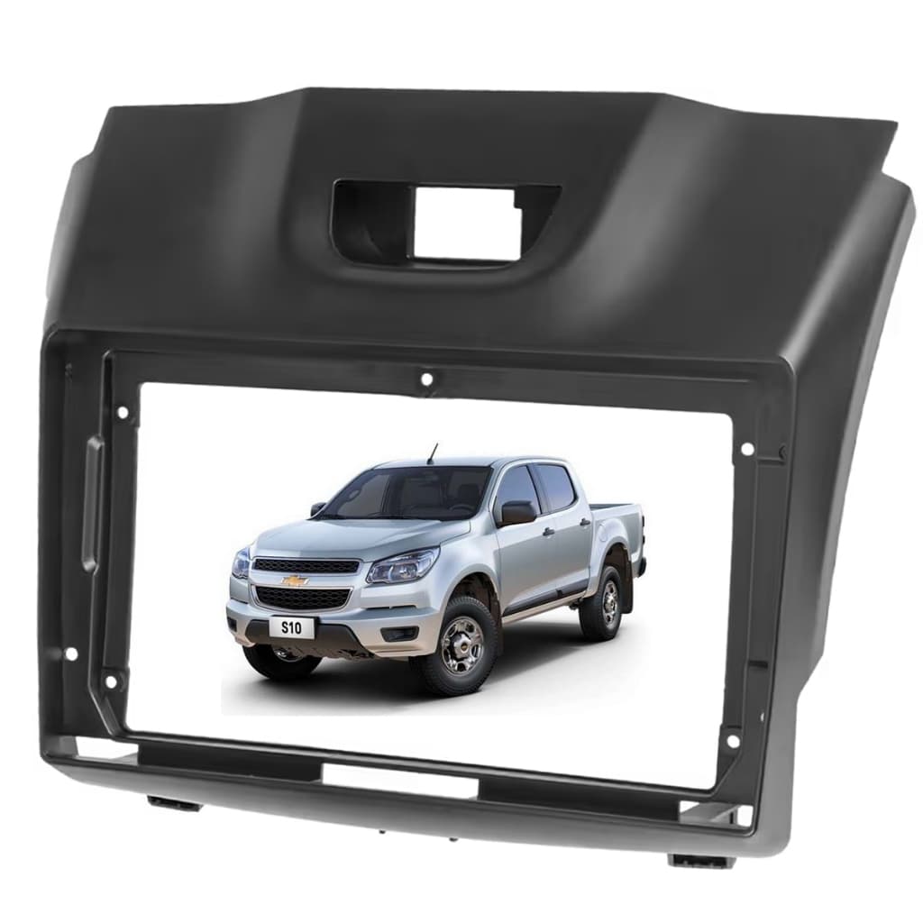 Moldura Painel 9 Polegada P/ Multimidia Mp5 Gm S10 2012 2013 2014 2015