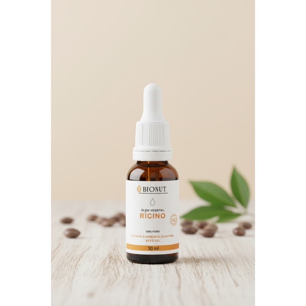 Óleo de Rícino 100% Puro e Natural Bionut Vegano – Cabelos, Barba, Unhas e Pele