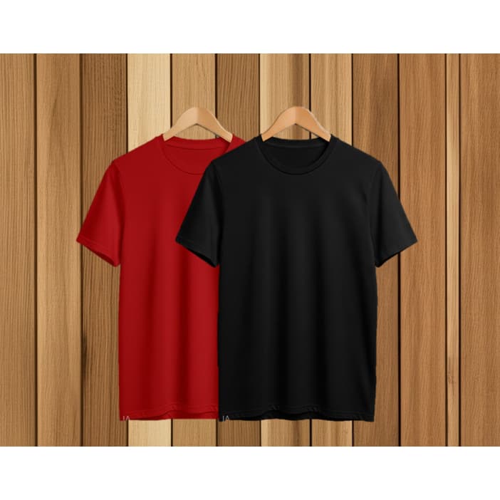 Kit 2 Camiseta Básica 100% Algodão Blusa T-Shirt Streetwear Feminina Masculina Sem Estampa Promoção