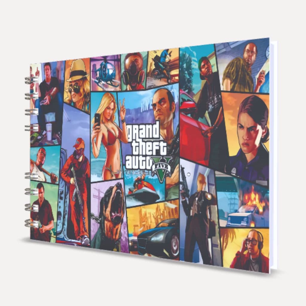 Livro de Colorir GTAA , Livro de Colorir Adulto e Infantil, GTA 5, Livro Gamer, presente criativo, Livro Artístico