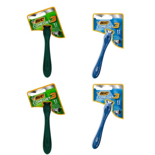Kit C/4 Barbeador BIC Comfort 3 Sensitive descartável
