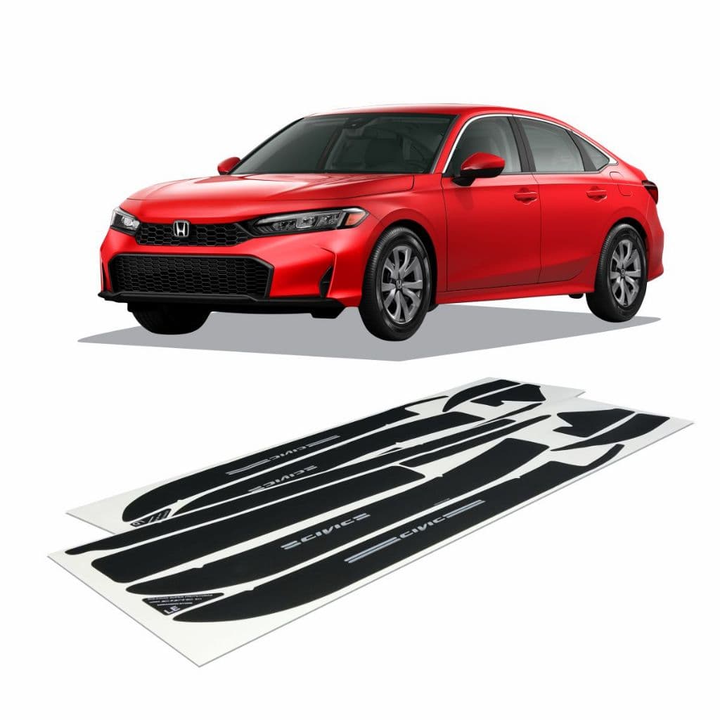 Kit CIVIC G11 2023 A 2026 Soleiras Protetoras Portas + Soleira da Mala MRMAGOO Acessórios para Carro