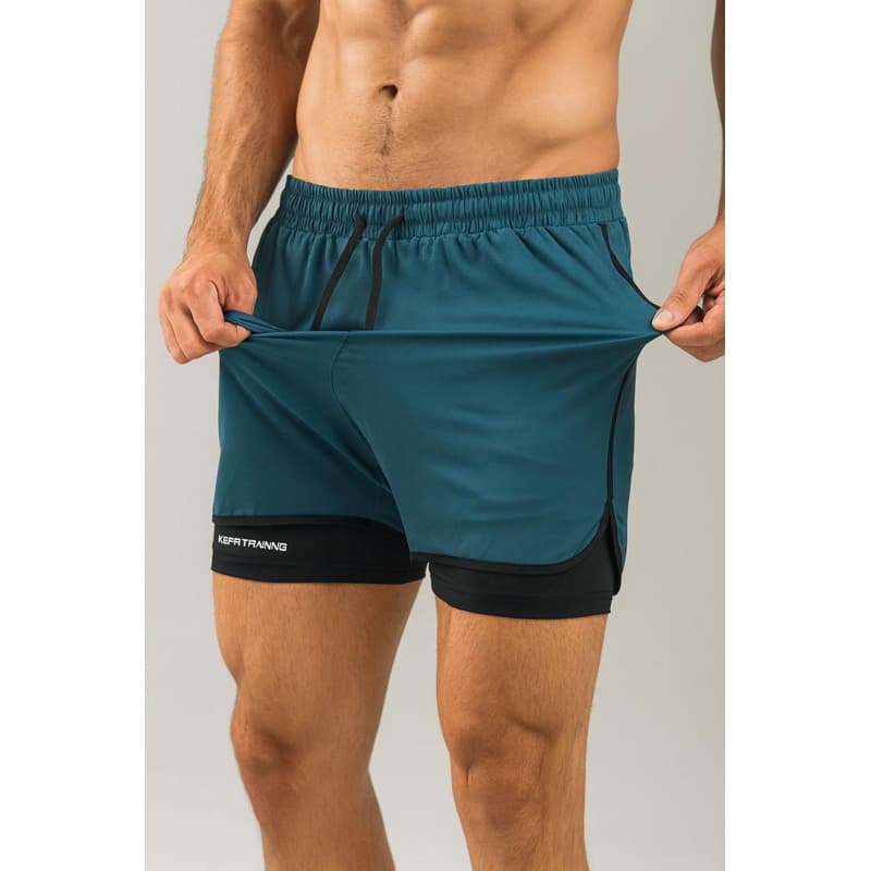 Bermuda Masculina Slim Fit Esportiva Fitness Com Elastano 货