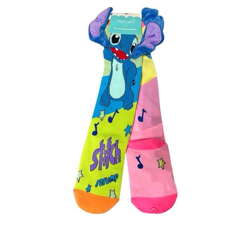 Meia Maluca 3D Divertida Infantil Cano Alto - Veste do 26 ao 39
