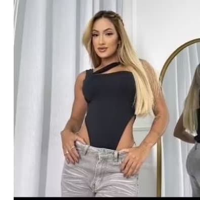 Body cavado alça dupla transpassada