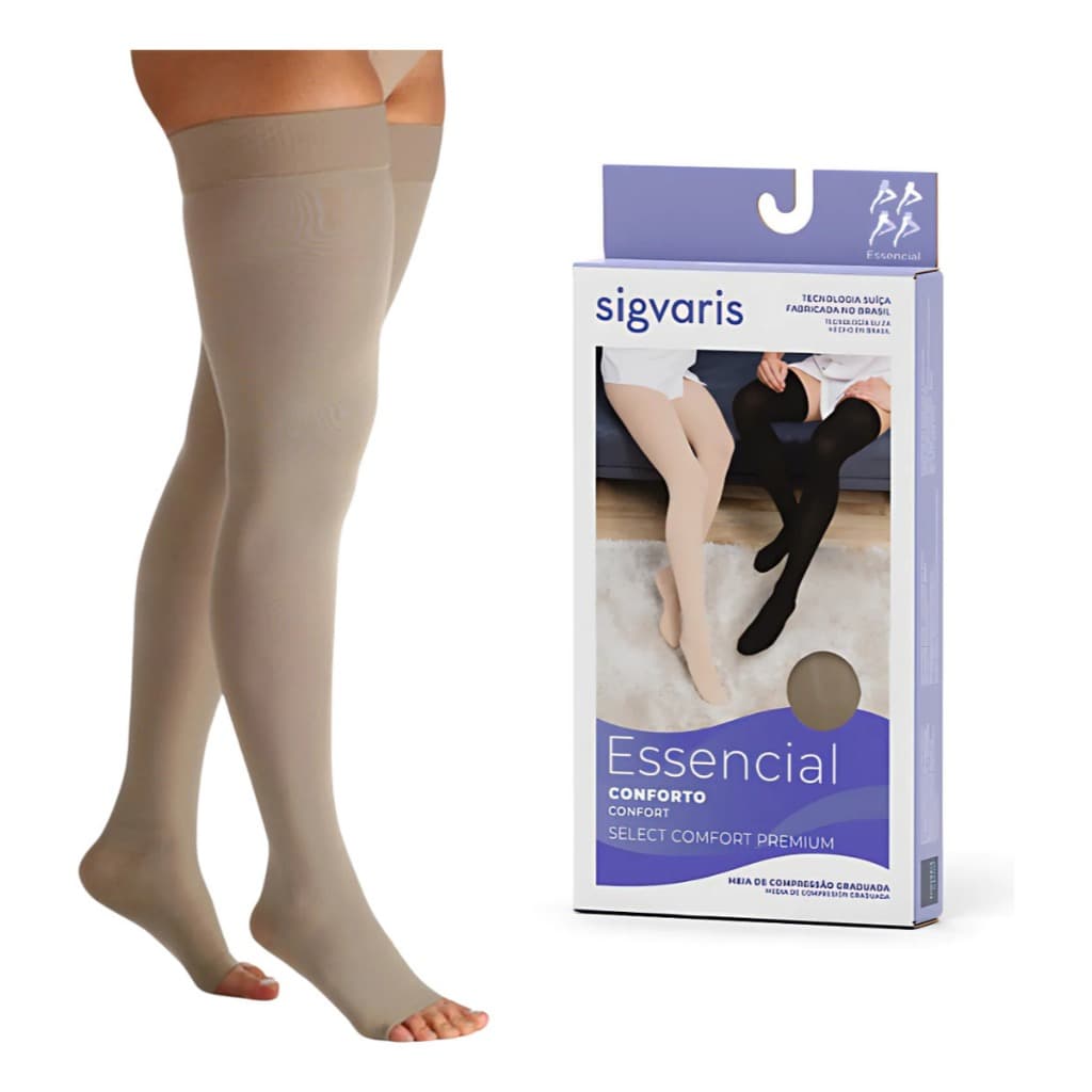 MEIA DE COMPRESSÃO 7/8 20-30MMHG SIGVARIS LINHA PREMIUM SELECT CONFORT ESSENCIAL
