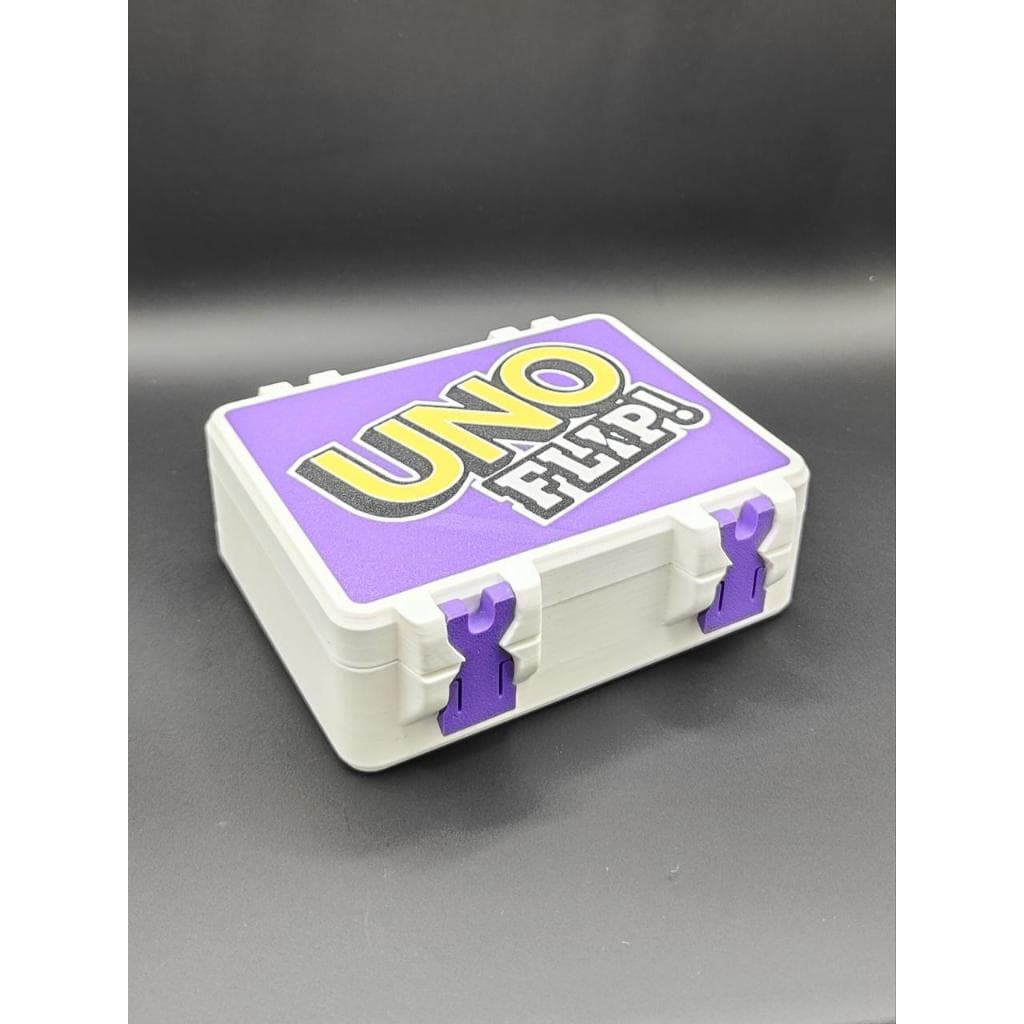 Caixa para 2 Baralhos Jogo De Cartas Uno Flip Card Box Case Protetor Organizador