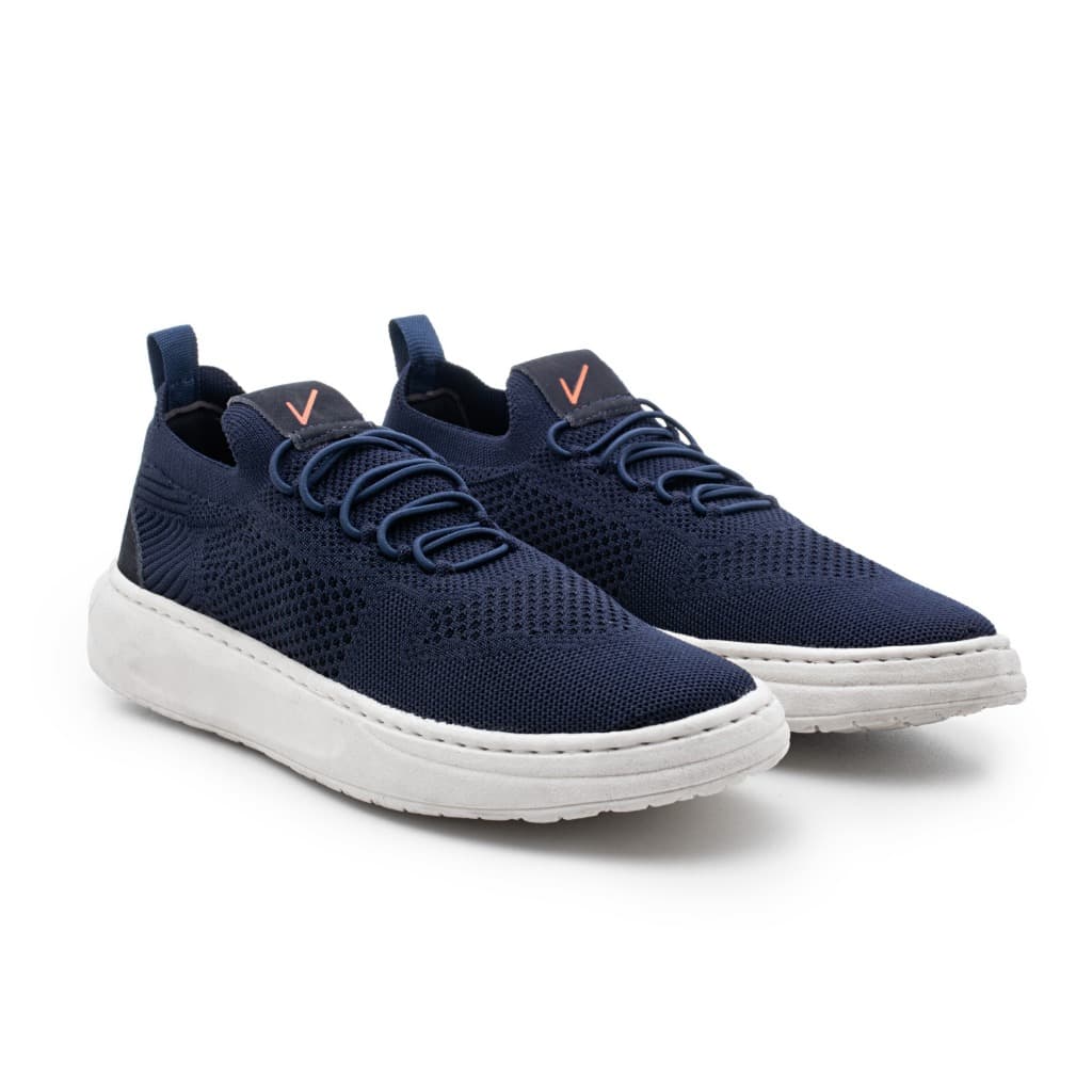 Sapatenis Tenis Masculino Casual Basico Calce Facil Knit Lançamento