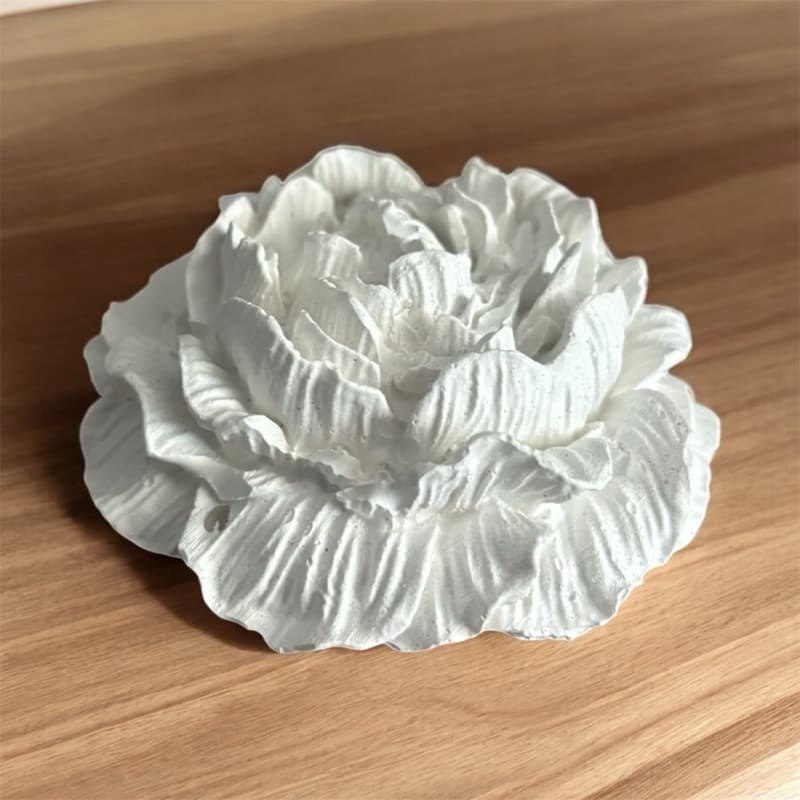 Flor de Peônia Decorativa em Gesso + Aroma Decoração casa quarto escritório