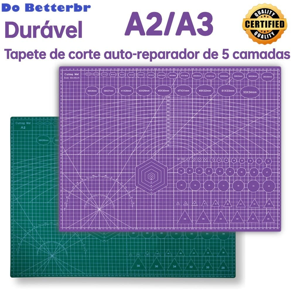 Base Corte A2/A3 60x45/45×30 cm Dupla Face - Patchwork Artesanato brinquedos infantis