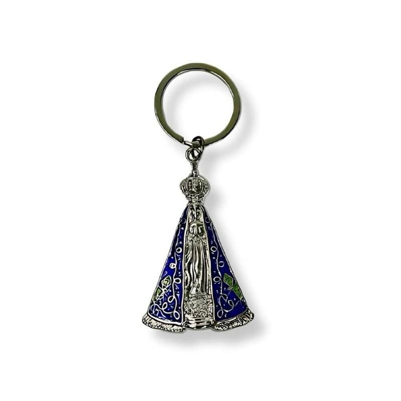Chaveiro Nossa Senhora Prateado Metal