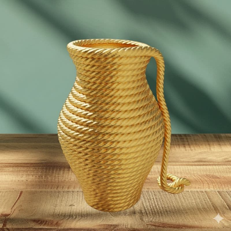Vaso 3D Corda: A Beleza da Textura em Sua Decoração