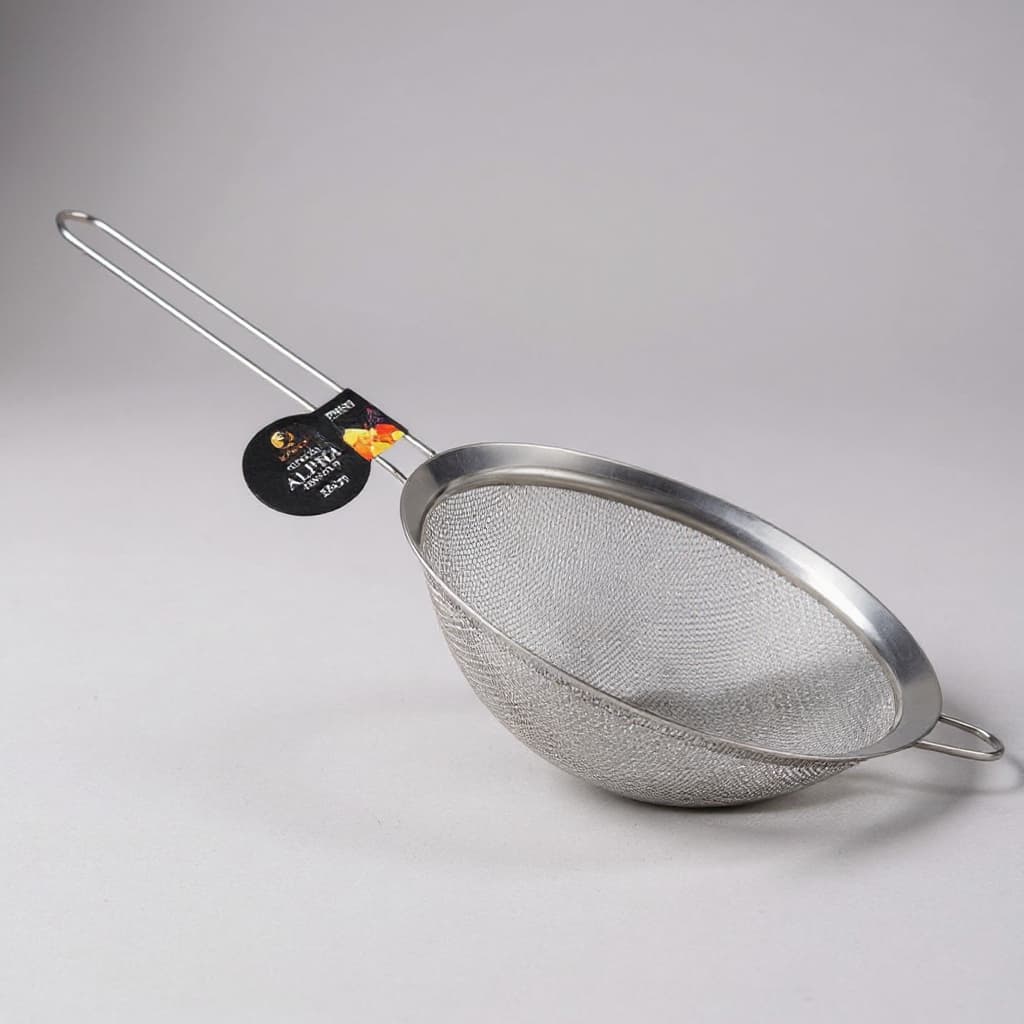 peneira de cozinha 18cm - aço inox ideal para preparos facilitar o seu dia na cozinha