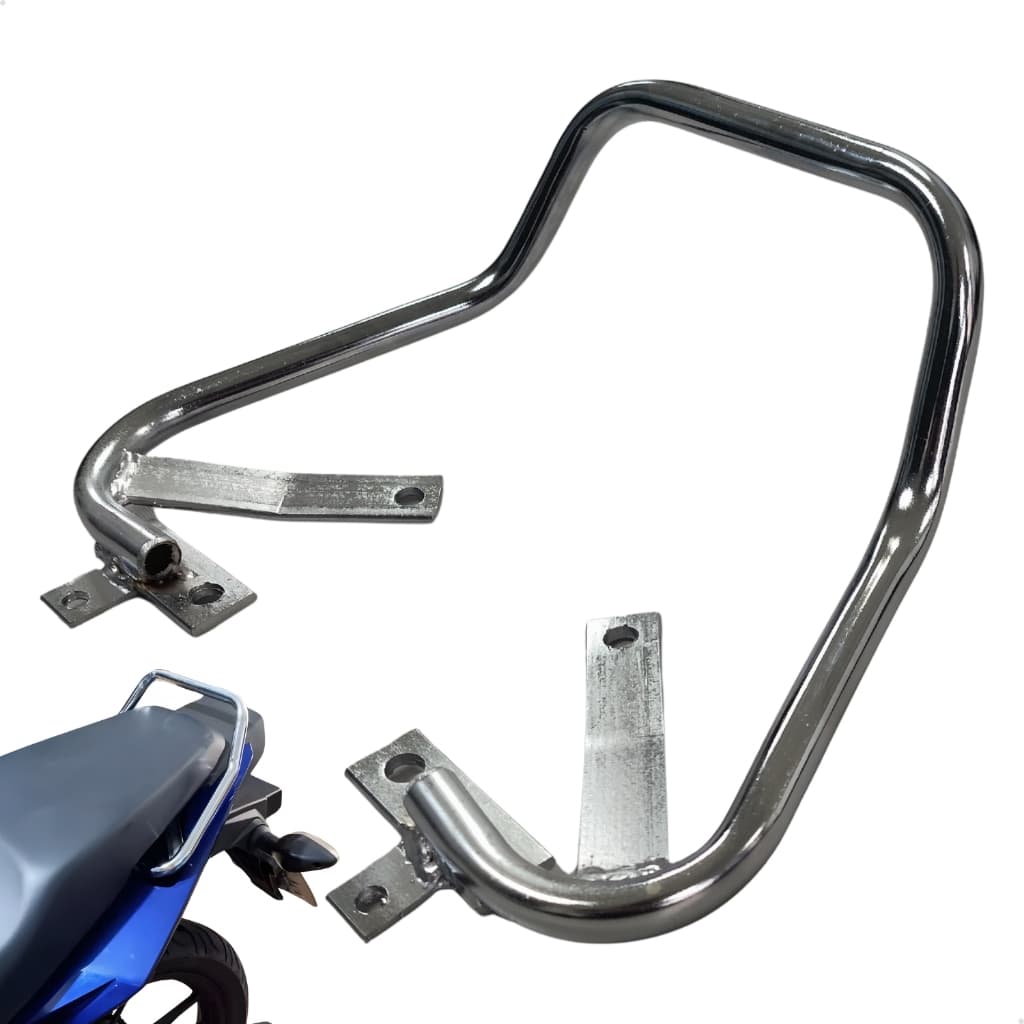 Alça Baixa Esportiva Cromada Moto Honda Fan Start Titan 160 Ano 2025