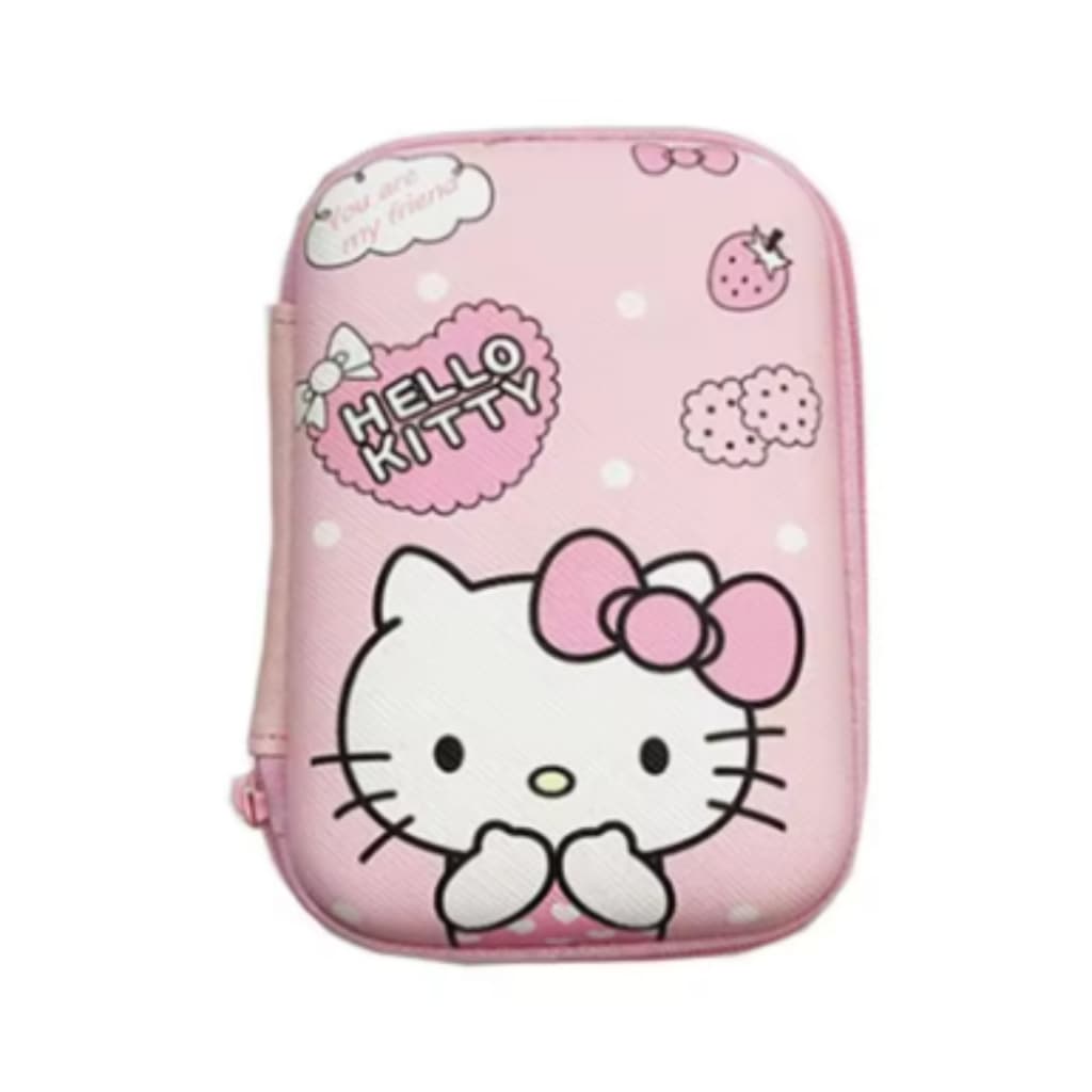 Case Capa Proteção Para Fone, Carregador, Cabo Hello Kitty