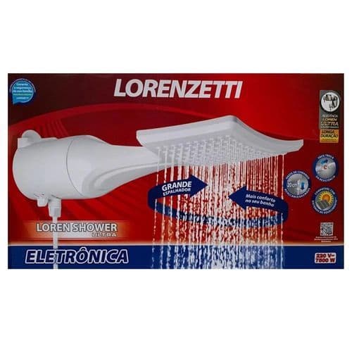 Chuveiro Lorenzetti Loren Shower Ultra Eletrônico Branco 7500w 220V