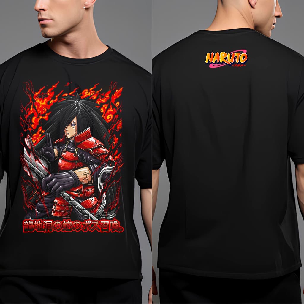Camiseta Estampada Anime Naruto Uchiha Madara Lendario Estampa Não Desbota - Envio Rapido
