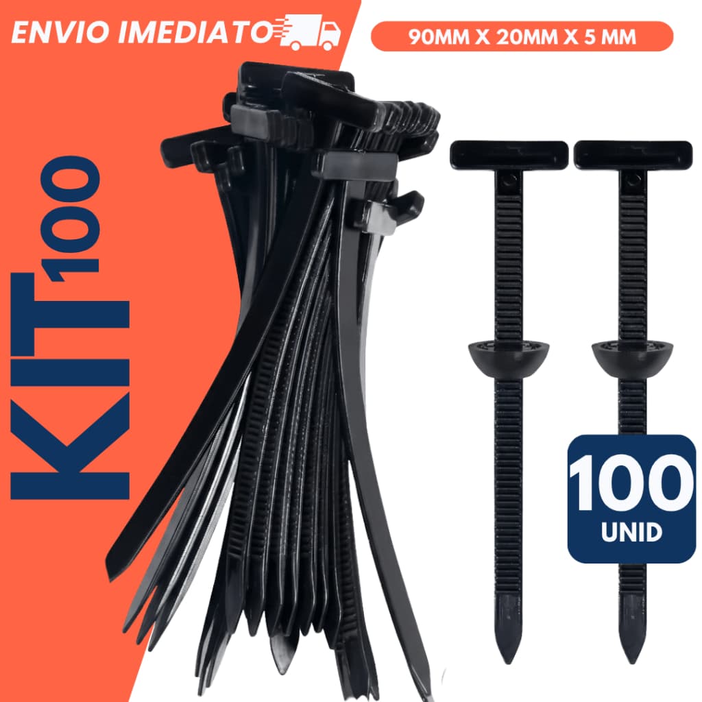 20/50/100 Unidades Abraçadeira Automotiva com Trava Duráveis Multiuso Resistente