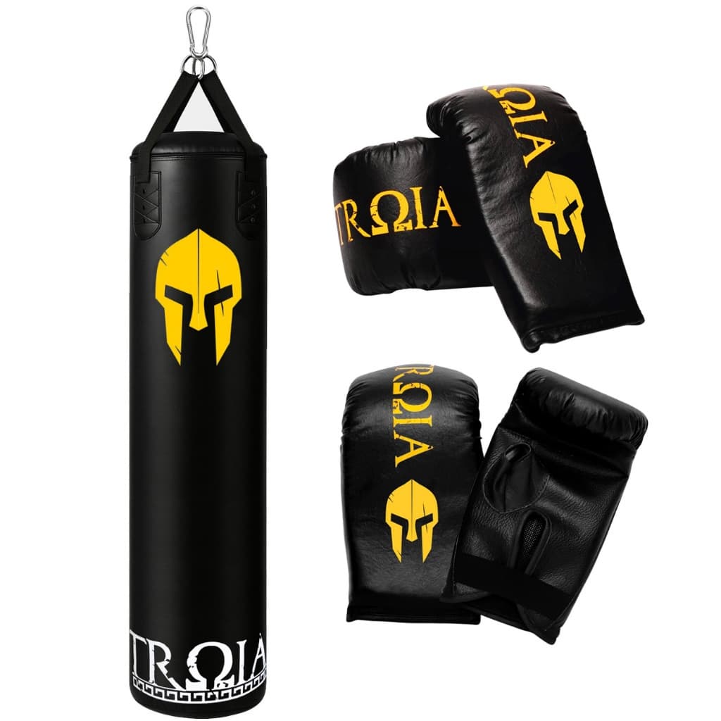 Saco de Pancada Boxe Artes Marciais Troia Sport + 2 Luvas Bate Saco Treino