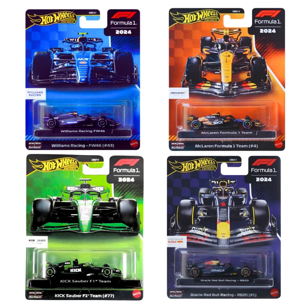 Carrinho Hot Wheels Colecionável Fórmula 1 Premium 1:64 Mattel