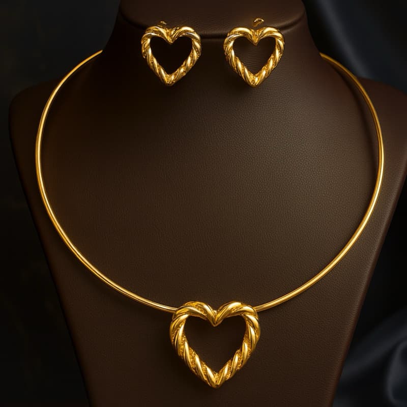 Choker Aro Colar da Moda Orgânico Diversos Modelos Folheado