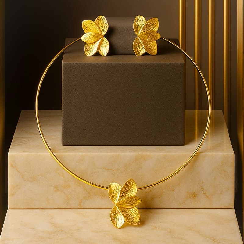 Colar Aro Choker Com Brinco Da Moda Com Diversos Modelos