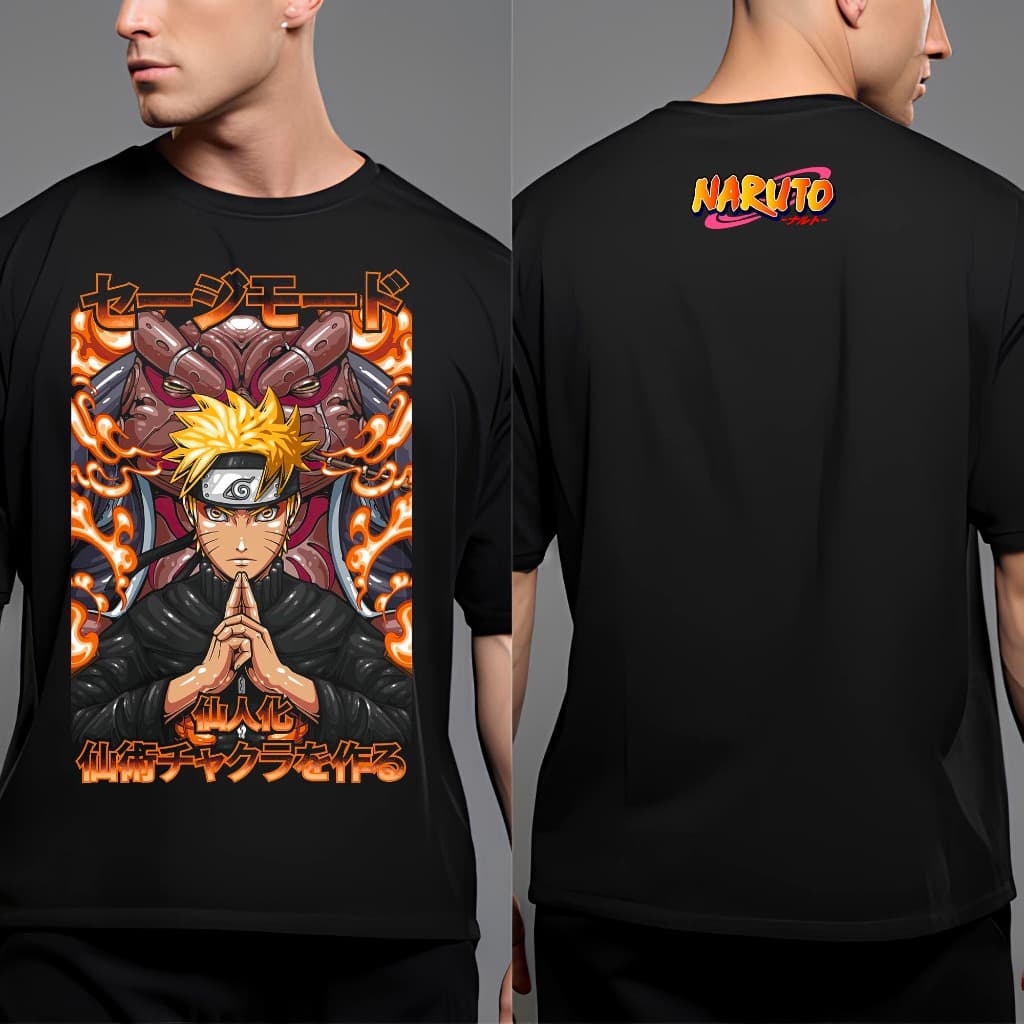 Camiseta Estamapa Anime Naruto Modo Sennin Gamabunta Estampa Não Desbota - Envio Rapido