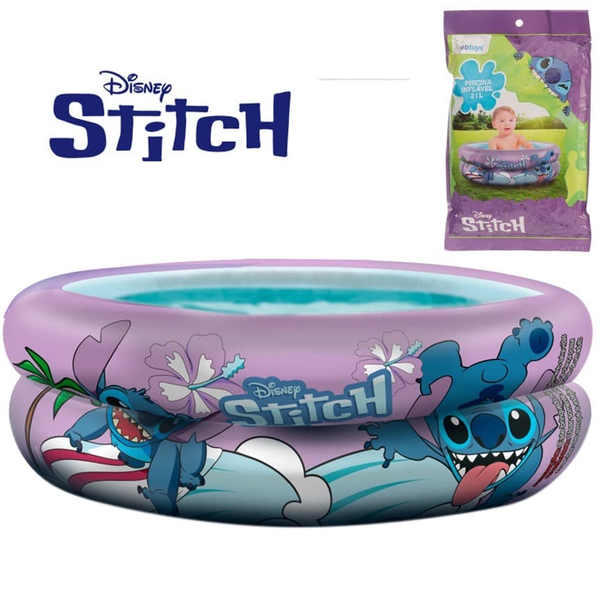 PISCINA INFLAVEL 2 ANEIS 21L ESTAMPA PERSONAGENS 12X60CM DE Ø