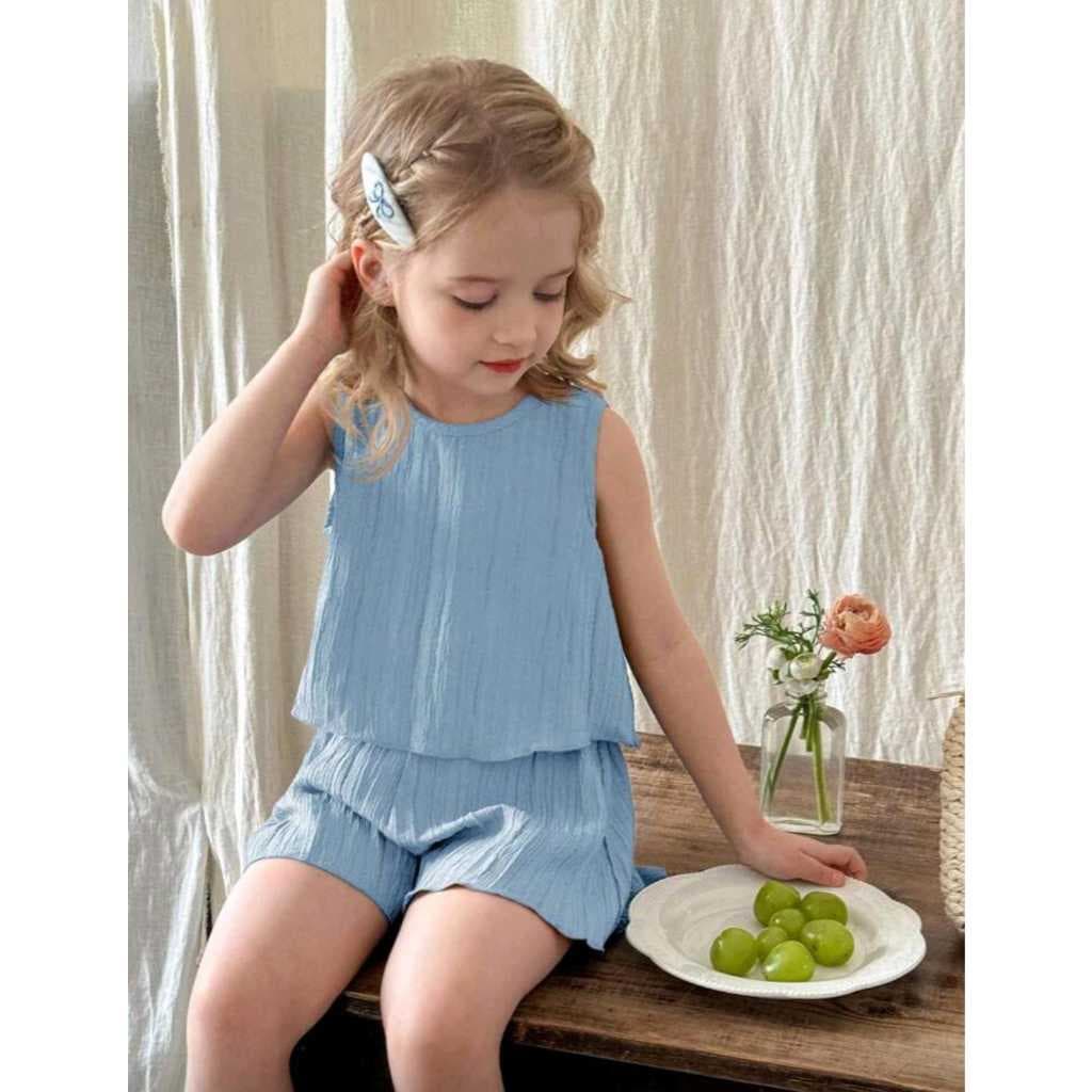 Conjunto juvenil primavera shorts + blusa