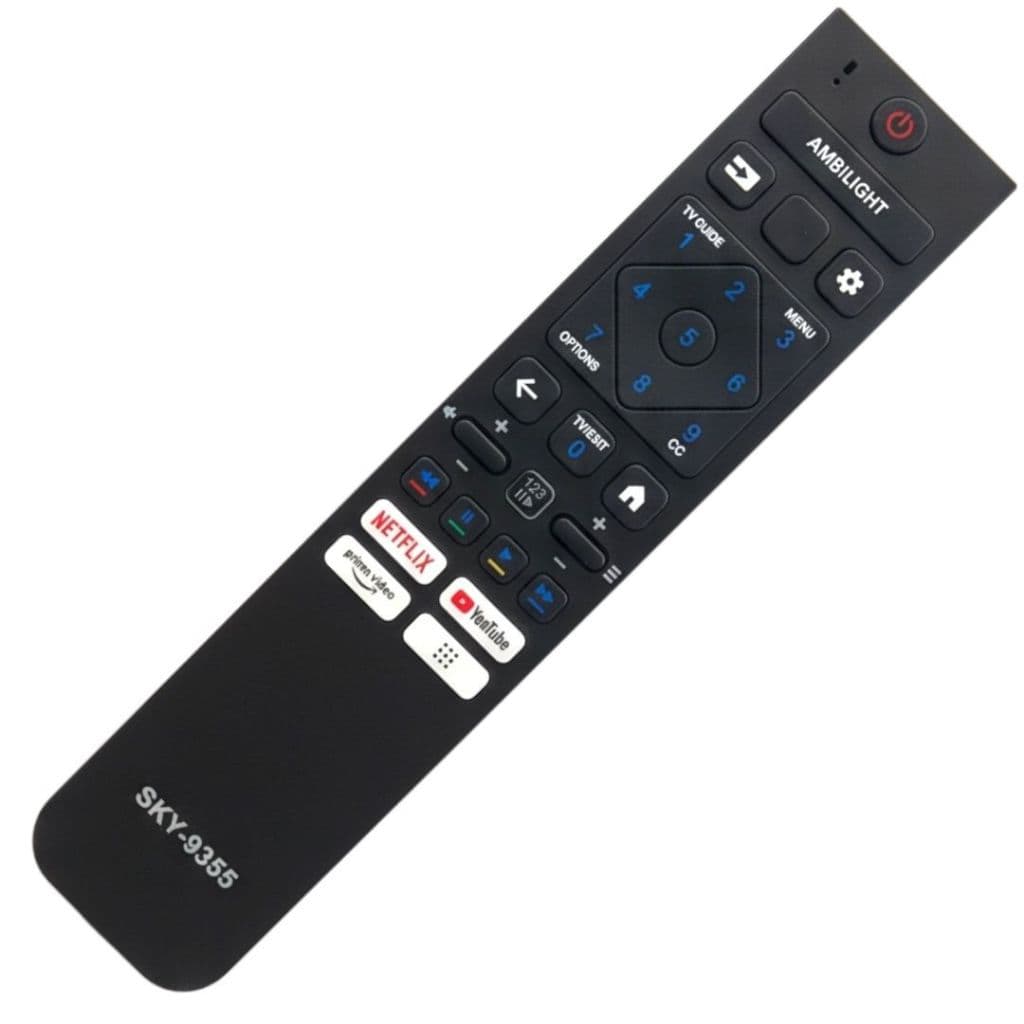 Controle Remoto compatível com TV's Philips 4k Ambilight Netflix/Youtube/Prime Video