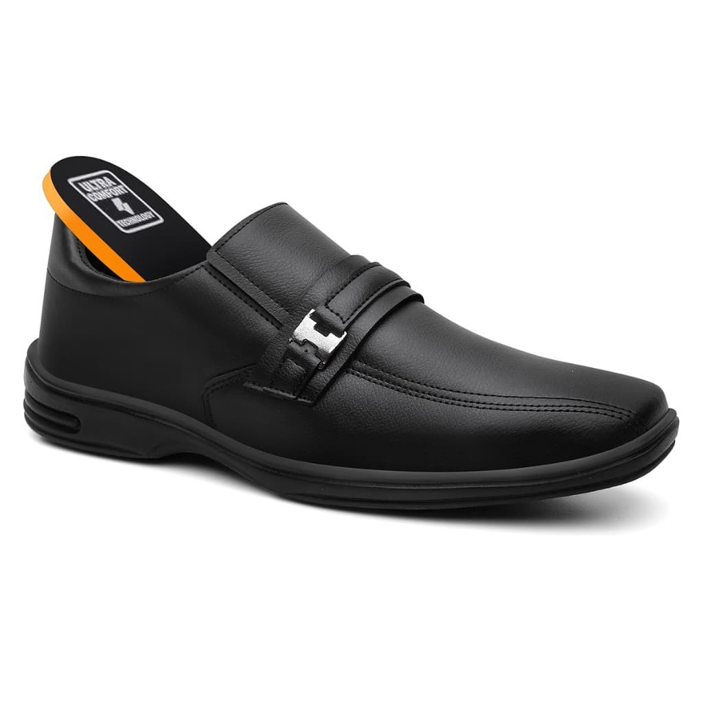 Sapato Social Masculino Barato Detalhe Metal Confortável Moderno Casual