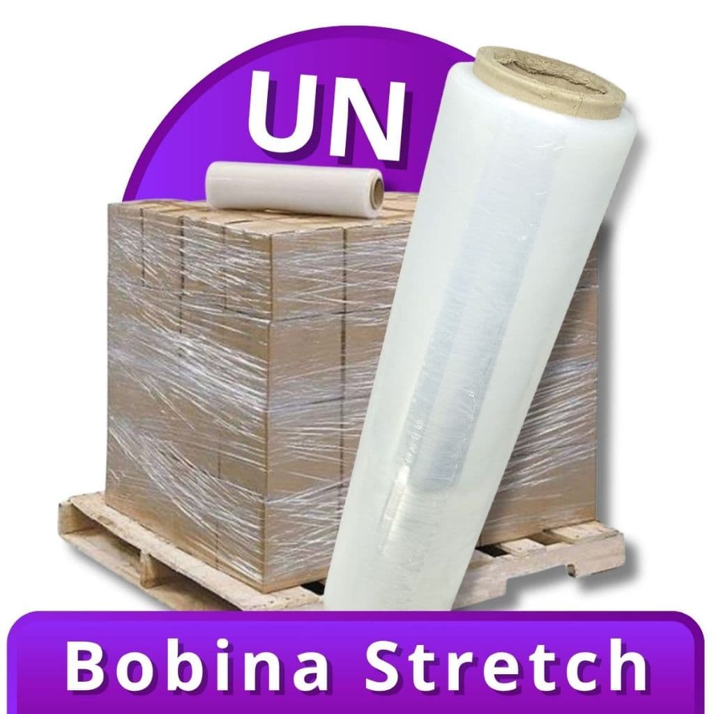 Rolo Bobina Plástico Filme Stretch 2,5kg 50 cm 200 Metros Unidade