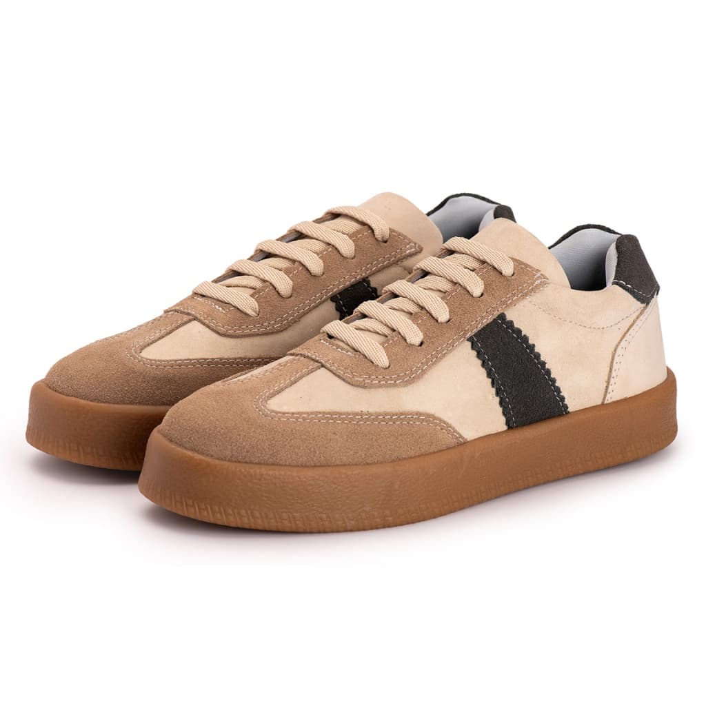 Tênis Feminino Casual Passeios Dia a Dia Nobuck Camurça Pettinari
