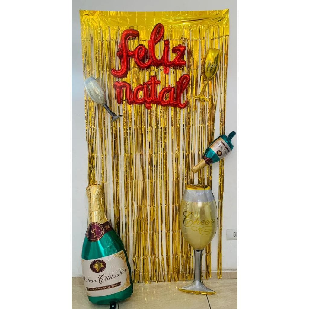 Kit Decoração Feliz Natal - Balões decorativos - Decoração Natal - Decoração barata e criativa - Decoração simples