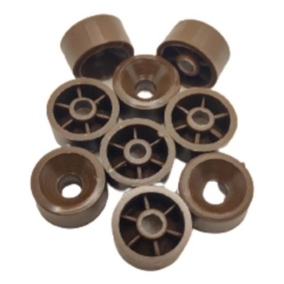 Suporte prateleira redondo Marron 10x15mm kit 100 unidades