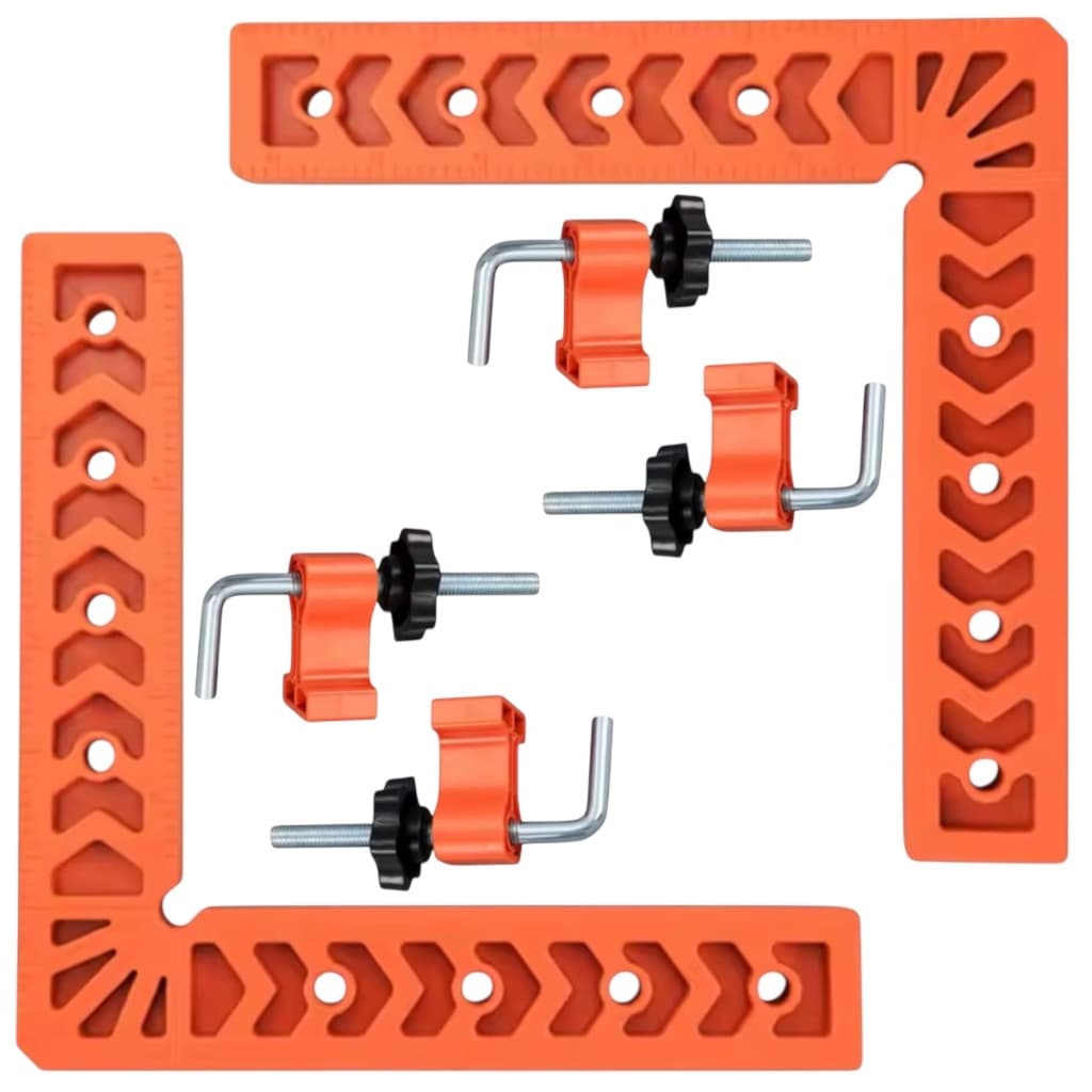 Kit 2 Grampos De Canto Esquadro Sargento Angular 90° 10 X 10