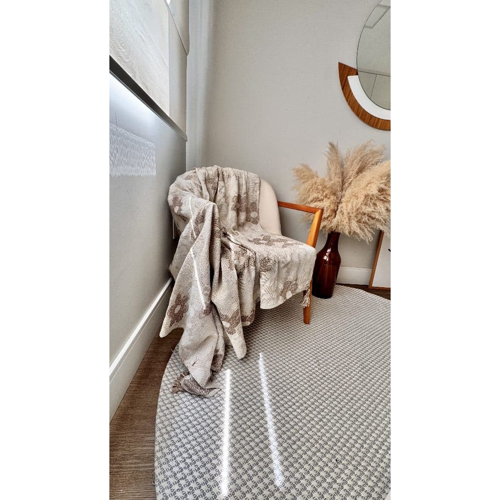 Manta para Sofá Gigante Decorativa Protetora 100% Algodão