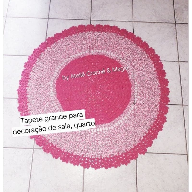Tapete grande de Crochê para sala, decoração quarto