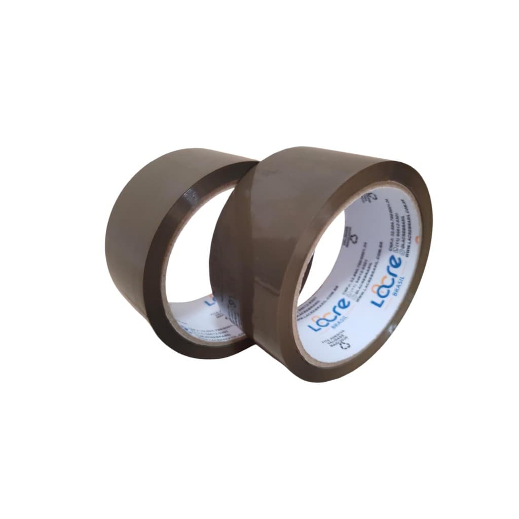 5 Rolos Fita Adesiva Marrom 45X50 Metros