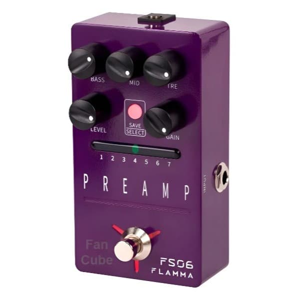 Pedal Flamma Fs06 Preamp 7 Efeitos Guitarra Amplificador 9v  DC 300mA Púrpura