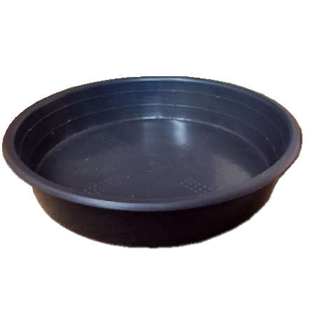 Prato Para Vaso 11cm A 33cm Preto Goyama