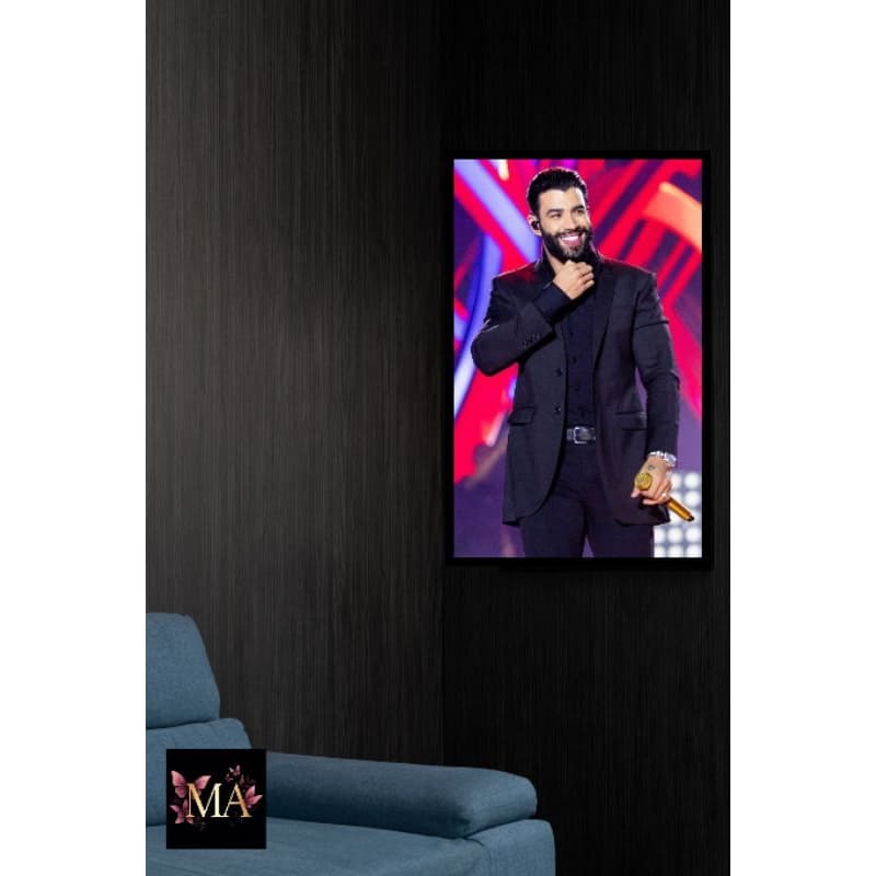 Quadros Decorativos Gustavo Lima Sertanejo Cantor Para Sala Quarto Escritório Decoração