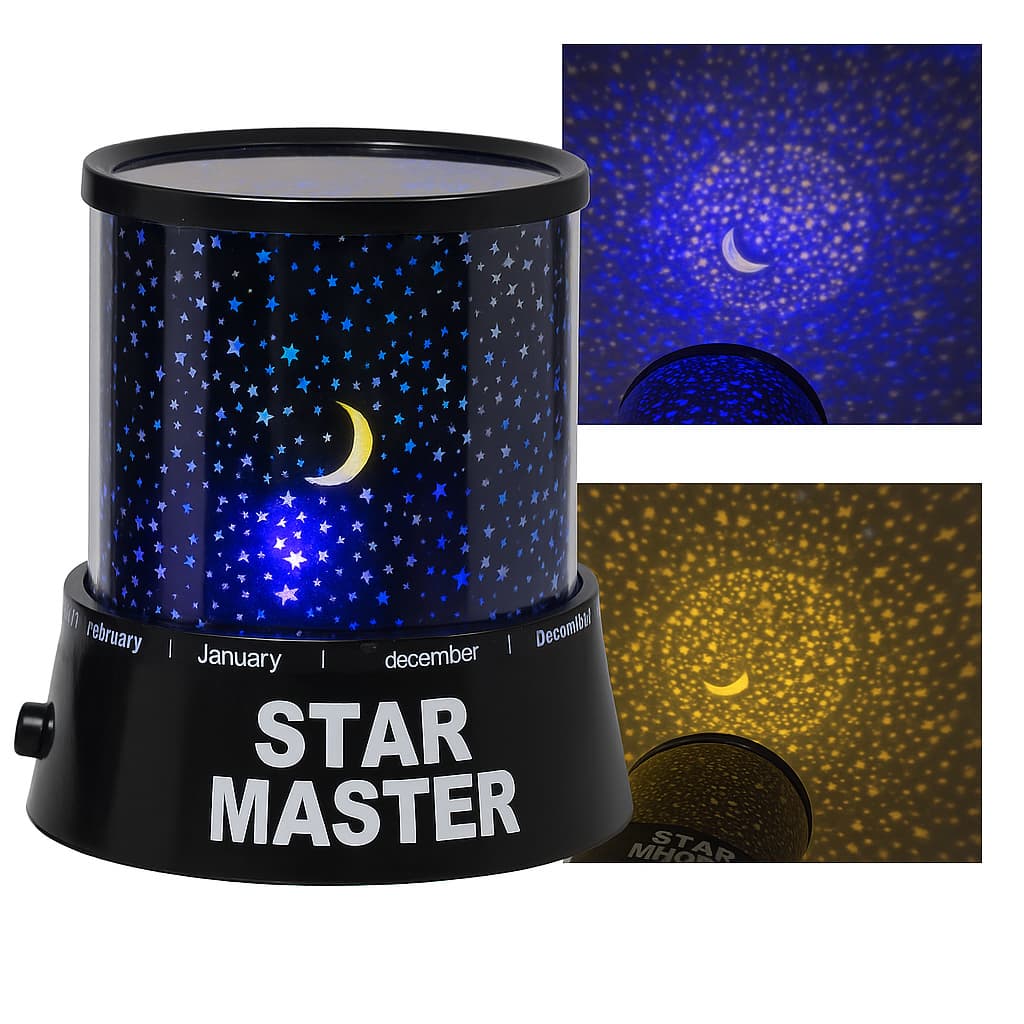 Lanterna Abajur LED Projetor Star Master: Transforme Seu Ambiente com um Toque Mágico