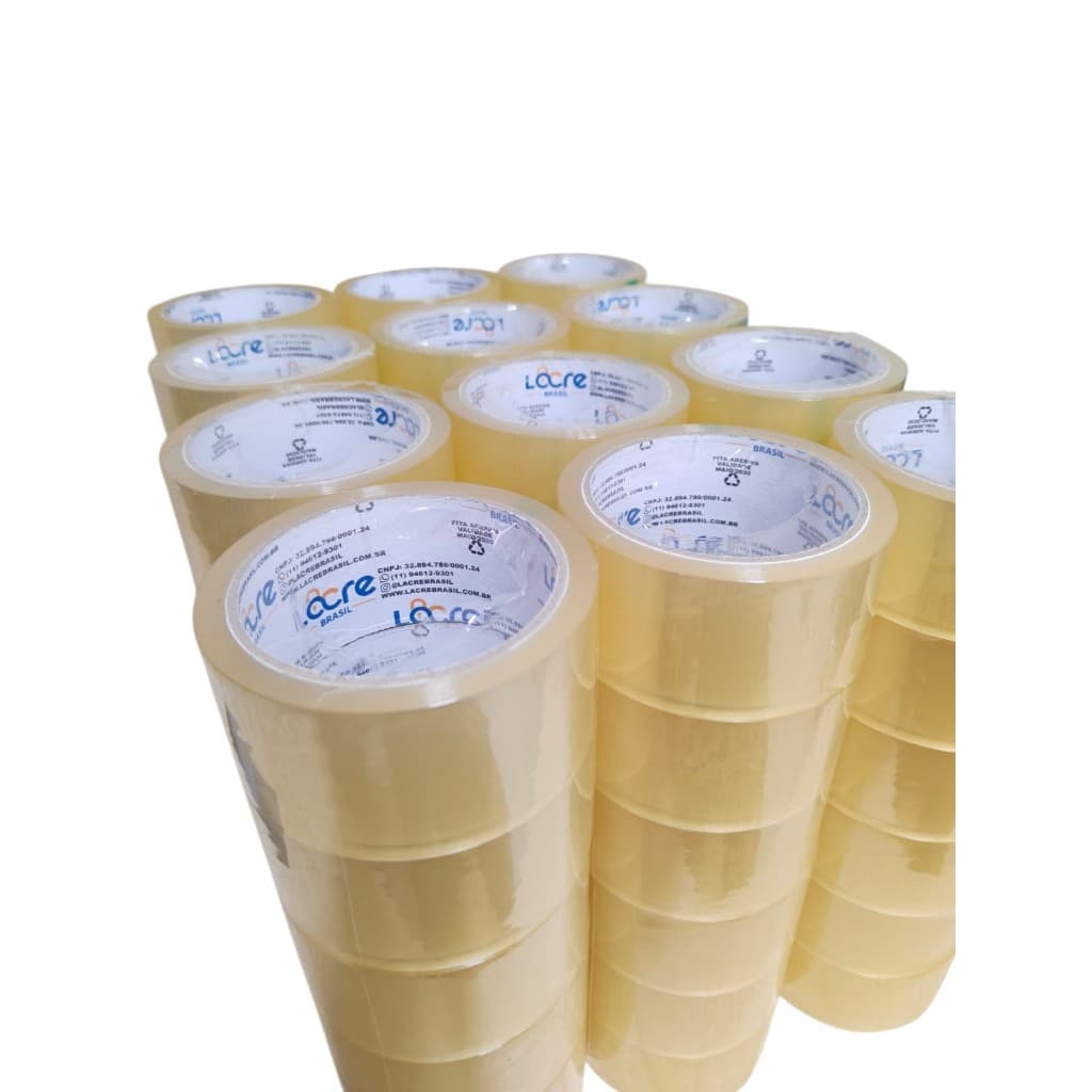 72 Rolos Fita Adesiva Transparente 45X50 Metros