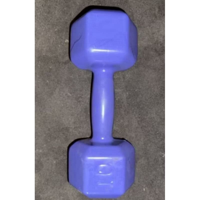 Halter emborrachado 10kg sextavado roxo