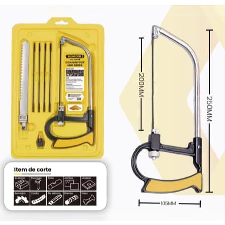 Kit 7 PEÇAS Arco De Serra Mini Serrote Para Vários Materiais Artesanato Favorito