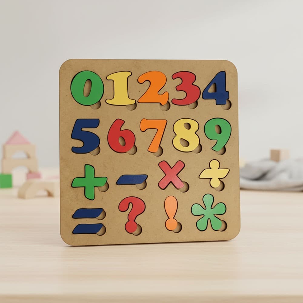 Quebra-Cabeça de Números Brinquedo Educativo Infantil